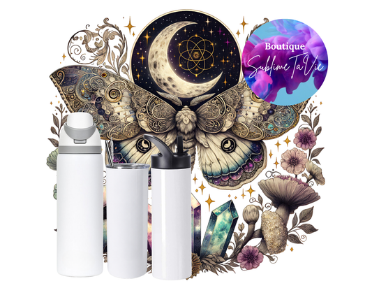 Tasse isotherme papillon de nuit