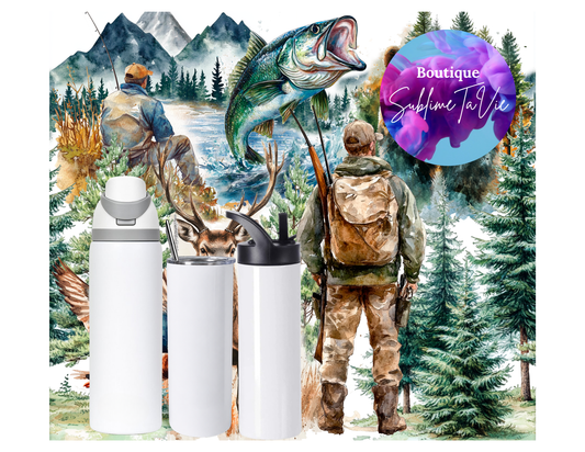 Tasse isotherme chasse et pêche