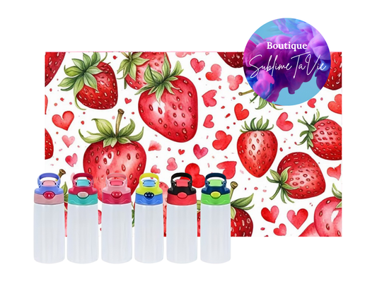 Tasse isotherme enfant fraise