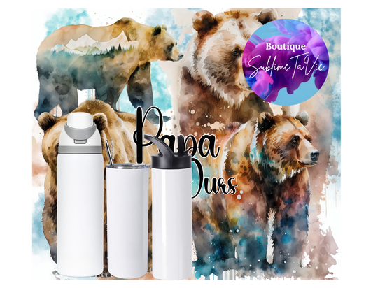 Tasse isotherme papa ours
