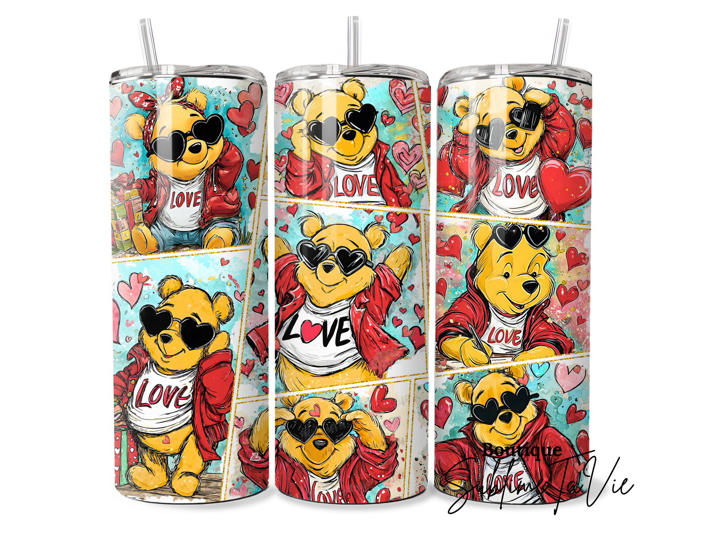 Tumbler oursons love