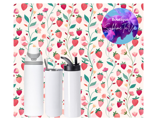 Tasse isotherme fraises