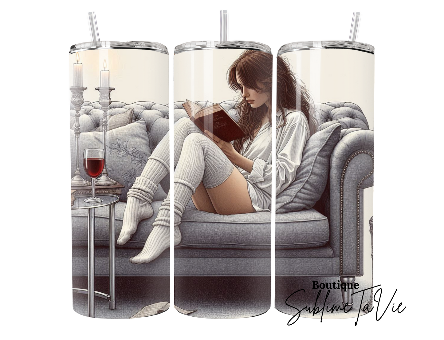 Tumbler femme lecture