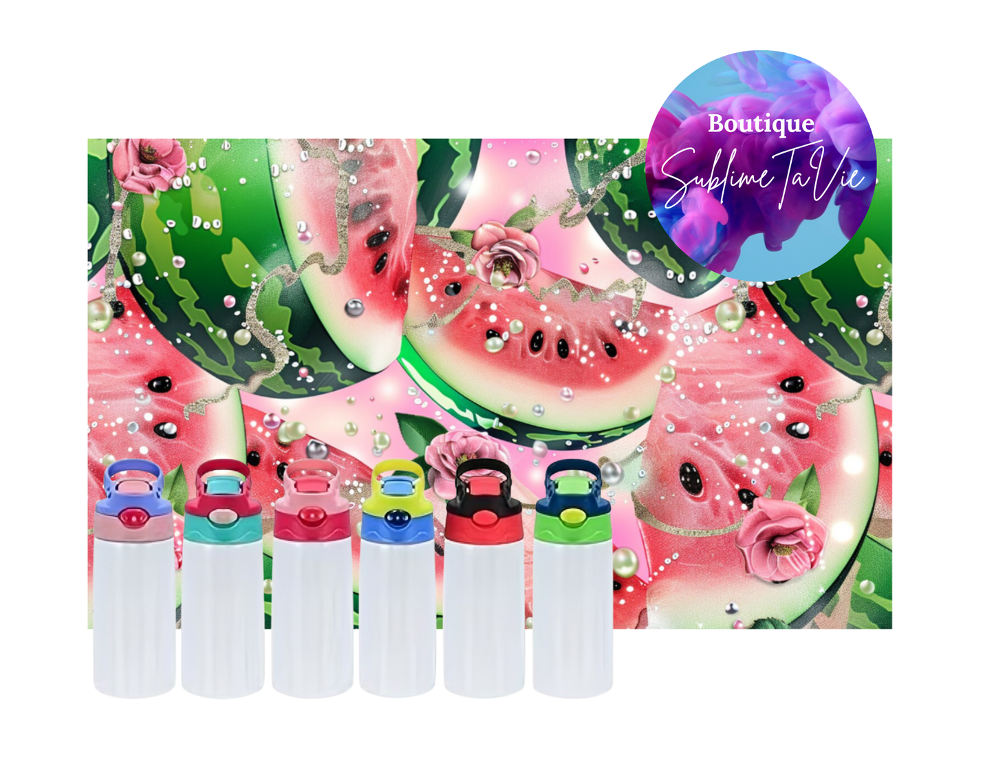 Tasse isotherme enfant melon d'eau