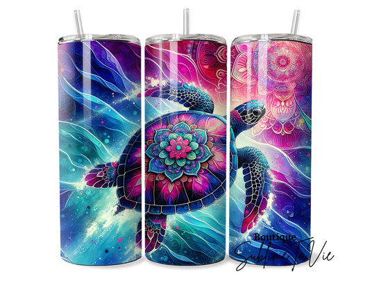 Tumbler tortue coloré