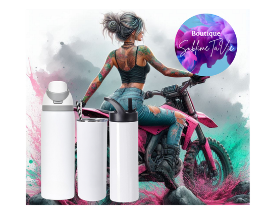 Tasse isotherme femme moto