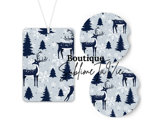 Désodorisants et sous verres de voiture hiver