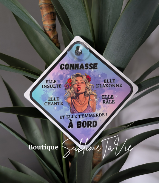 zPanneau con*†* à bord humoristique