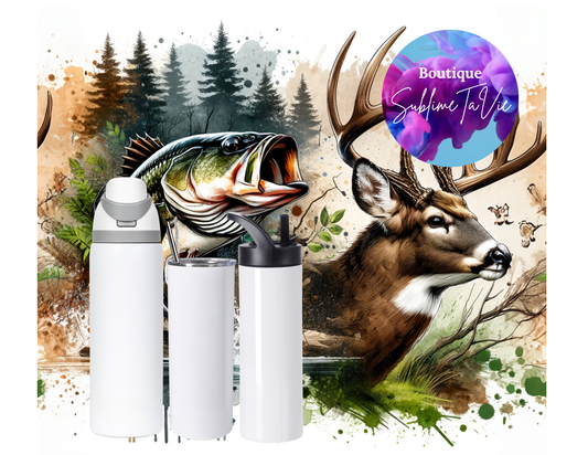Tasse isotherme chasse et pêche