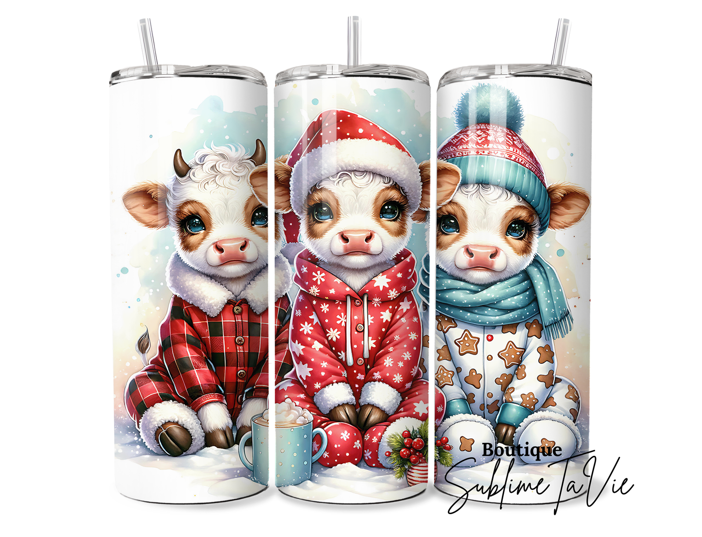 Tumbler vache pijamas