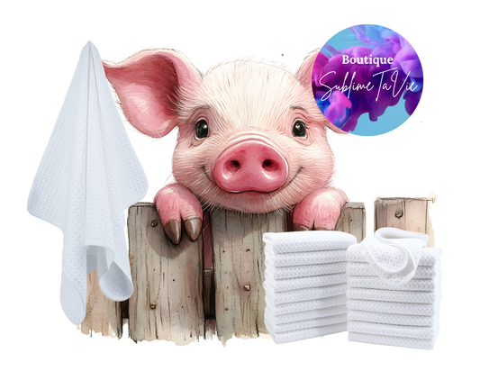 Serviette de cuisine cochon
