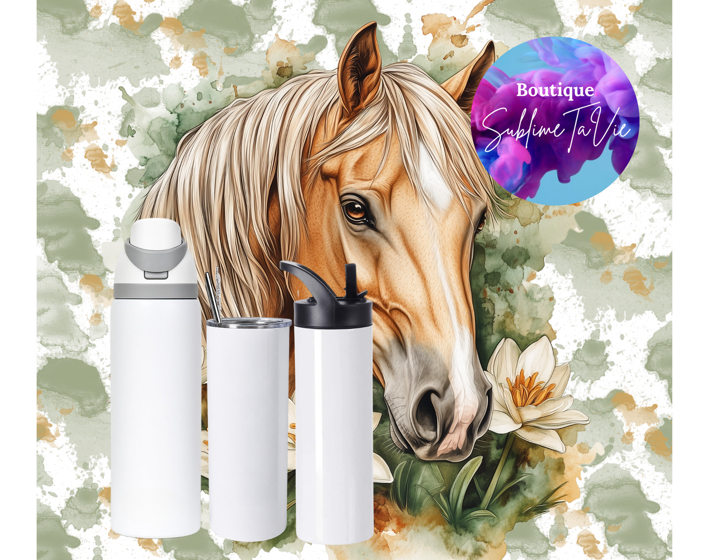 Tasse isotherme cheval