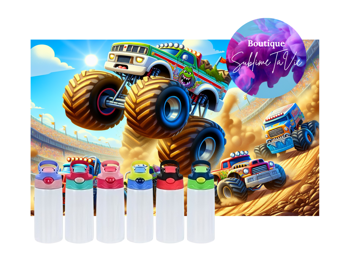 Tasse isotherme enfants camion monstre