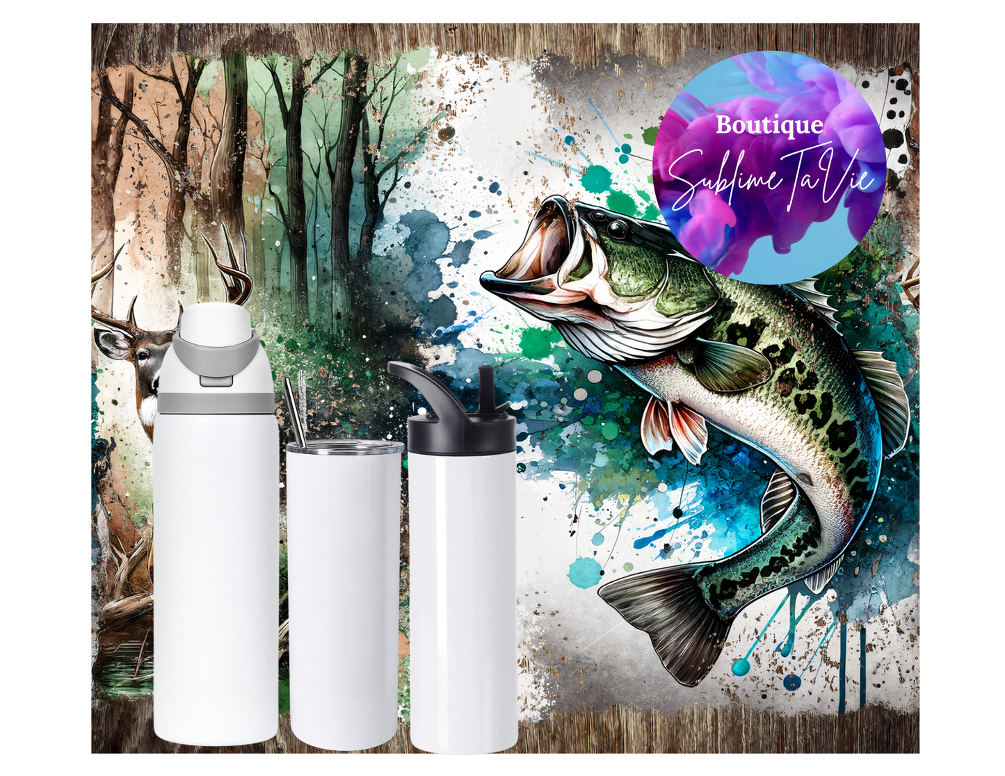 Tasse isotherme chasse et pêche