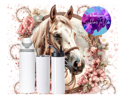 Tasse isotherme cheval blond