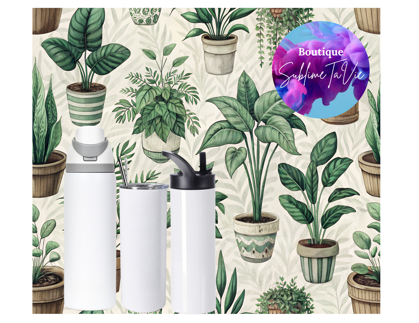 Tasse isotherme plante