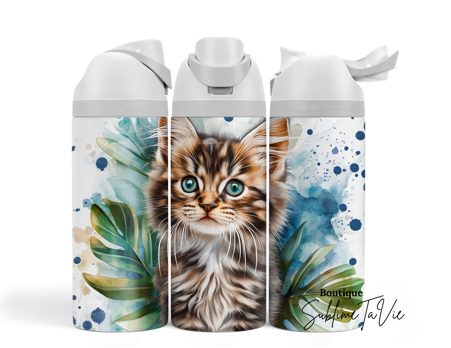 Tasse isotherme chat tigré